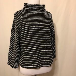 ZARA Cropped Striped Knit MEDIUM EUC $68